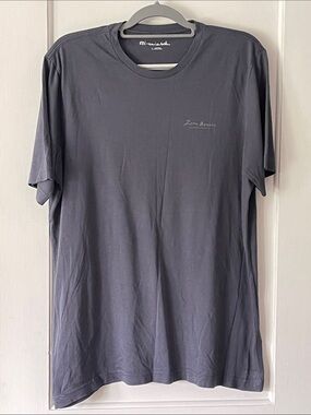 Travis Matthews dark gray , soft, graphic T shirt. Size Large. EUC